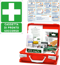 Carica l&#39;immagine nel visualizzatore di Gallery, Kit Cassetta Pronto Soccorso All.2 per Aziende Sotto 3 Lavoratori Gruppo C + Car
