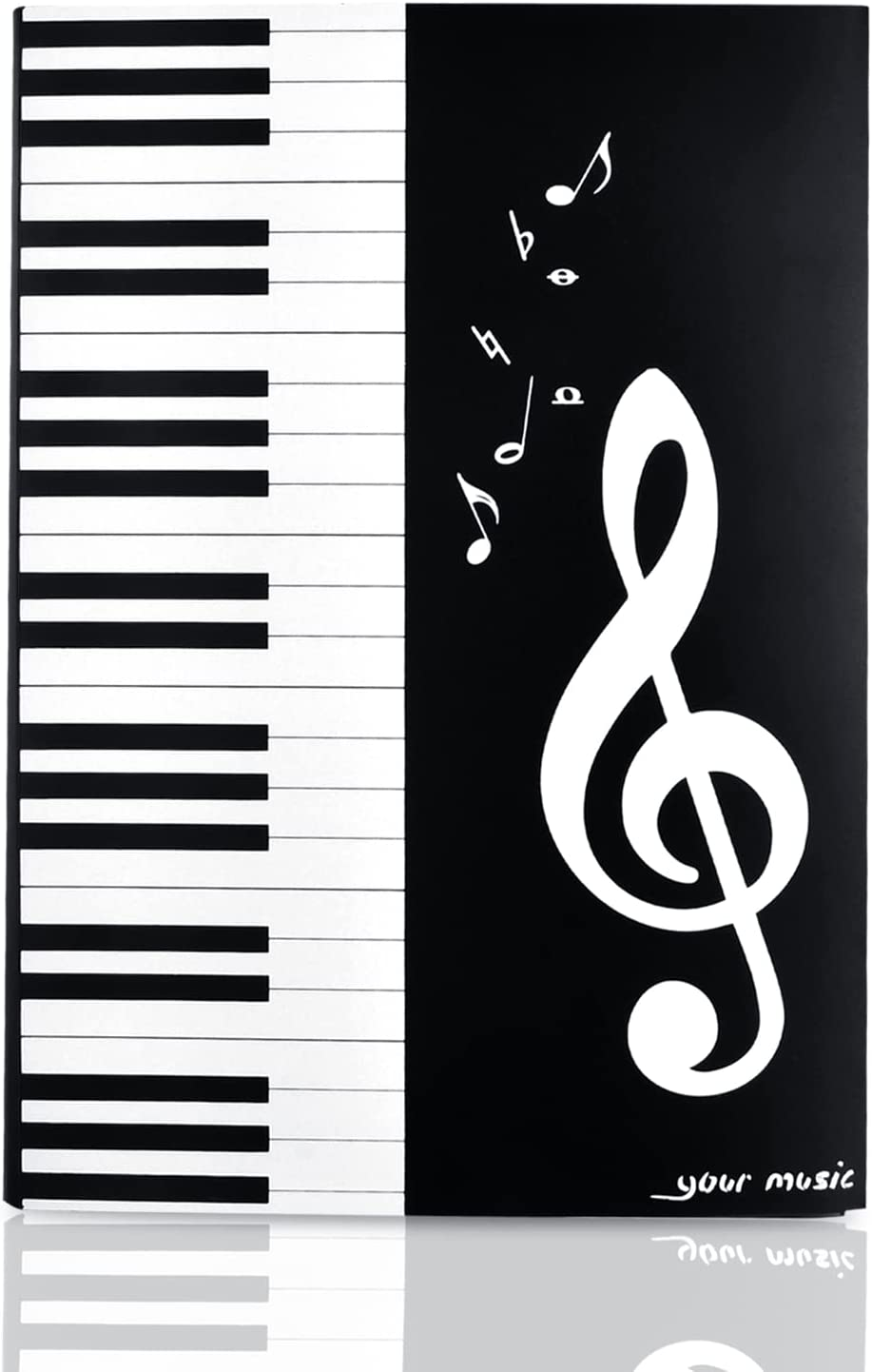 Cartellina per Spartiti, 6 Pagine Musica Cartella A4 Impermeabile Pieghevole Scr