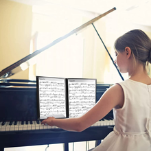 Carica l&#39;immagine nel visualizzatore di Gallery, Cartellina per Spartiti, 6 Pagine Musica Cartella A4 Impermeabile Pieghevole Scr
