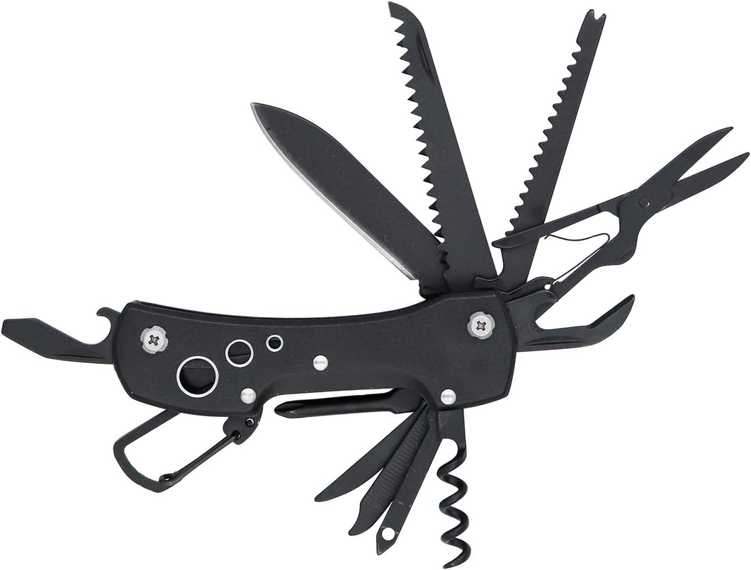 - Coltello Multiuso Tascabile 15 in 1 in Acciaio Inossidabile, Con Blocco Di Sic