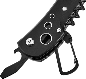 - Coltello Multiuso Tascabile 15 in 1 in Acciaio Inossidabile, Con Blocco Di Sic
