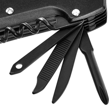 Carica l&#39;immagine nel visualizzatore di Gallery, - Coltello Multiuso Tascabile 15 in 1 in Acciaio Inossidabile, Con Blocco Di Sic
