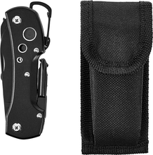 Carica l&#39;immagine nel visualizzatore di Gallery, - Coltello Multiuso Tascabile 15 in 1 in Acciaio Inossidabile, Con Blocco Di Sic
