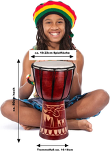 Carica l&#39;immagine nel visualizzatore di Gallery, 50Cm Djembe Drum Bongo Elephant Drum Buon Suono

