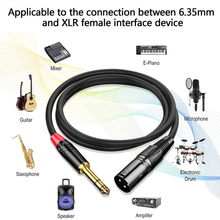 Carica l&#39;immagine nel visualizzatore di Gallery, Cavo XLR, Cavo Jack, Cavo Jack 6.3, Cavo Microfono, Cavo Audio Jack TRS Stereo D
