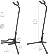 Carica l&#39;immagine nel visualizzatore di Gallery, , Supporto per Chitarra, Rack per Chitarra Pieghevole E Regolabile, per Chitarre
