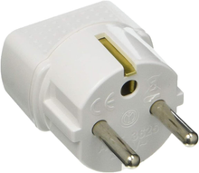 Carica l&#39;immagine nel visualizzatore di Gallery, S3625D Adattatore Con Spina Tedesca E Presa Bipasso, Bianco
