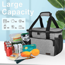 Carica l&#39;immagine nel visualizzatore di Gallery, Borsa Frigo Pranzo, Isolato Lunch Cooler Bag Pranzo Al Sacco, Grande Thermal Pra
