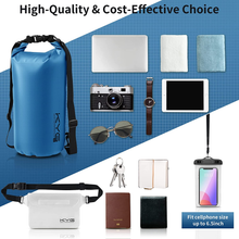 Carica l&#39;immagine nel visualizzatore di Gallery, Borsa Impermeabile a Tracolla Regolabile Dry Bag 5L/10L/20L Kit 3 in 1 Marsupio
