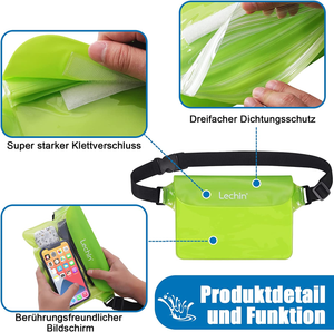 100% Borsa Impermeabile Mare Custodia per Cellulare Custodia Protettiva per Cell