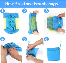 Carica l&#39;immagine nel visualizzatore di Gallery, Borsa Da Spiaggia, Rete Giochi Mare, Borsa Porta Giochi Da Spiaggia, Borsa Grand
