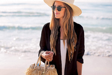 Carica l&#39;immagine nel visualizzatore di Gallery, Costume Da Bagno Donna Copricostume Mare Copribikini Sexy Camicia Maglia Tunic p
