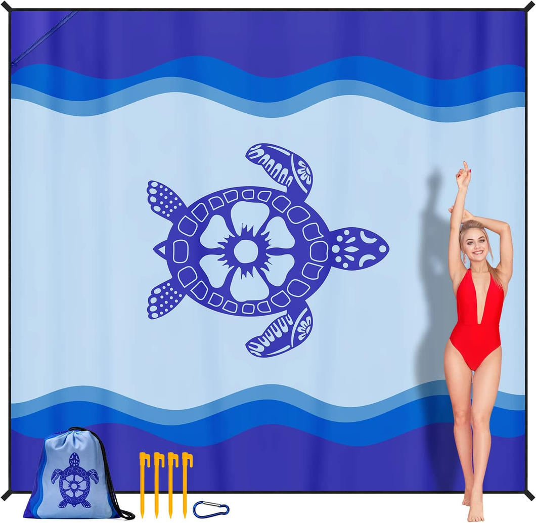 Coperta Da Spiaggia, Coperta Picnic Impermeabile Grande 280X300Cm Portatile Telo