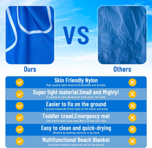 Carica l&#39;immagine nel visualizzatore di Gallery, Coperta Da Spiaggia, Coperta Picnic Impermeabile Grande 280X300Cm Portatile Telo
