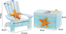 Carica l&#39;immagine nel visualizzatore di Gallery, Sedia Da Spiaggia Ornamento, 2 Pcs Sedie in Miniatura Da Spiaggia, Decorazioni M
