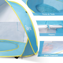 Carica l'immagine nel visualizzatore di Gallery, Tenda Da Spiaggia Bambini Tenda Bambini Pop up Con Mini Piscina Tenda per Neonat
