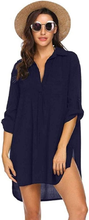 Carica l&#39;immagine nel visualizzatore di Gallery, Abito Da Spiaggia Donna Copricostume Donna Mare Copri Bikini Donna Camicia Abito
