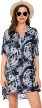 Carica l&#39;immagine nel visualizzatore di Gallery, Abito Da Spiaggia Donna Copricostume Donna Mare Copri Bikini Donna Camicia Abito
