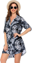 Carica l&#39;immagine nel visualizzatore di Gallery, Abito Da Spiaggia Donna Copricostume Donna Mare Copri Bikini Donna Camicia Abito
