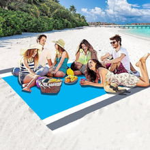 Carica l&#39;immagine nel visualizzatore di Gallery, Coperta Da Spiaggia, Coperta Picnic Impermeabile Con 4 Picchetti, 200X210Cm Tend
