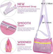 Carica l&#39;immagine nel visualizzatore di Gallery, 3 Pcs Borsa Giochi Spiaggia per Bambini Borsa a Rete Giocattoli Sacca Mare Con T
