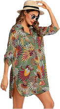 Carica l&#39;immagine nel visualizzatore di Gallery, Abito Da Spiaggia Donna Copricostume Donna Mare Copri Bikini Donna Camicia Abito
