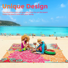 Carica l&#39;immagine nel visualizzatore di Gallery, Coperta Da Spiaggia Extra Large, Tappetino Da Spiaggia Impermeabile Antisabbia,
