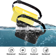 Carica l&#39;immagine nel visualizzatore di Gallery, 2 PZ Borsa Impermeabile Marsupio Impermeabile Mare Universale Chiusura a 3 Zip S
