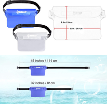 Carica l&#39;immagine nel visualizzatore di Gallery, 2 PZ Borsa Impermeabile Marsupio Impermeabile Mare Universale Chiusura a 3 Zip S
