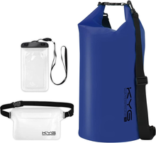 Carica l&#39;immagine nel visualizzatore di Gallery, Borsa Impermeabile a Tracolla Regolabile Dry Bag 5L/10L/20L Kit 3 in 1 Marsupio
