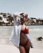 Carica l&#39;immagine nel visualizzatore di Gallery, Costume Da Bagno Donna Copricostume Mare Copribikini Sexy Camicia Maglia Tunic p
