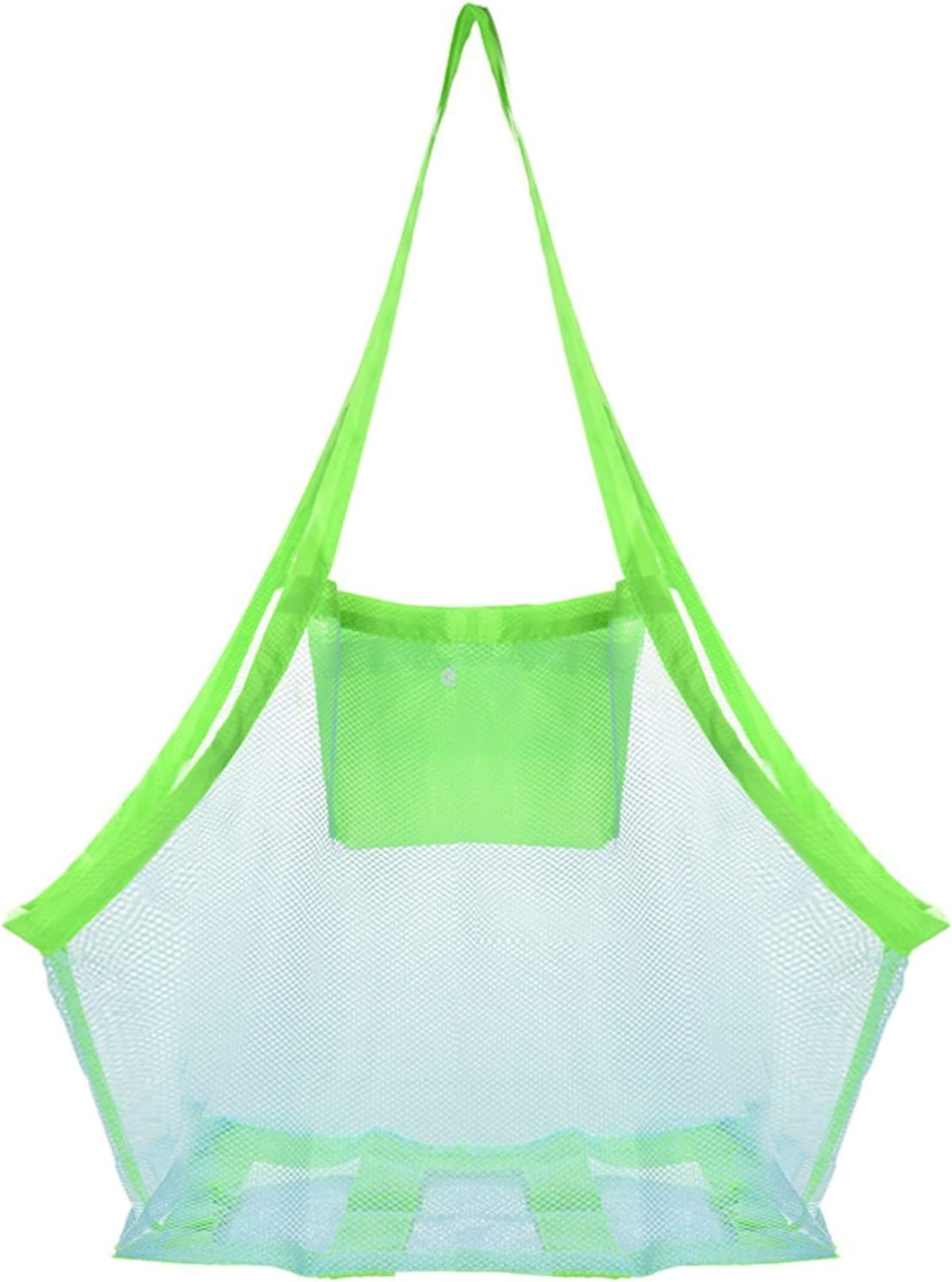 Large Borsa Da Spiaggia in Tessuto a Rete per Riporvi Giocattoli Da Bambino Pall