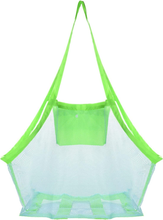 Carica l&#39;immagine nel visualizzatore di Gallery, Large Borsa Da Spiaggia in Tessuto a Rete per Riporvi Giocattoli Da Bambino Pall
