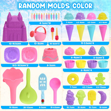 Carica l&#39;immagine nel visualizzatore di Gallery, 48 Pezzi Gelato Giochi Spiaggia Bambini - Giochi Sabbia Giocattoli Da Spiaggia C
