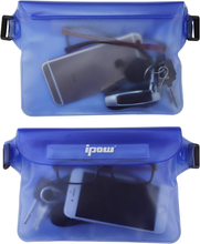 Carica l&#39;immagine nel visualizzatore di Gallery, 2 PZ Borsa Impermeabile Marsupio Impermeabile Mare Universale Chiusura a 3 Zip S
