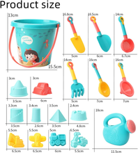 Carica l&#39;immagine nel visualizzatore di Gallery, 18 Pezzi Giocattoli Da Spiaggia,Giochi Spiaggia Bambini Con Varietà Di Accessori
