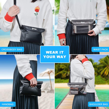 Carica l&#39;immagine nel visualizzatore di Gallery, 2 PZ Borsa Impermeabile Marsupio Impermeabile Mare Universale Chiusura a 3 Zip S
