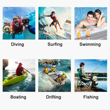 Carica l&#39;immagine nel visualizzatore di Gallery, 2 PZ Borsa Impermeabile Marsupio Impermeabile Mare Universale Chiusura a 3 Zip S
