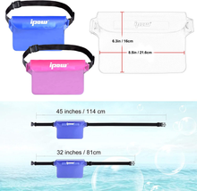 Carica l&#39;immagine nel visualizzatore di Gallery, 2 PZ Borsa Impermeabile Marsupio Impermeabile Mare Universale Chiusura a 3 Zip S
