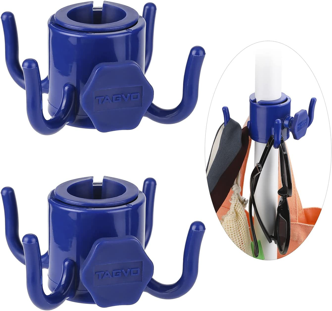 Ombrello Da Spiaggia Gancio Appeso, 2 Pezzi 4 Poli Plastica Gancio Ombrello Appe