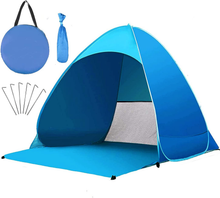 Carica l'immagine nel visualizzatore di Gallery, Tenda Da Spiaggia, Tenda Mare Pop up Portatile Con Protezione Solare UPF 50+ per

