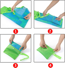 Carica l&#39;immagine nel visualizzatore di Gallery, Borsa Grande Da Spiaggia,La Borsa Spiaggia in Tessuto a Rete Pieghevole E Riutil
