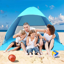 Carica l'immagine nel visualizzatore di Gallery, Tenda Da Spiaggia, Tenda Mare Pop up Portatile Con Protezione Solare UPF 50+ per
