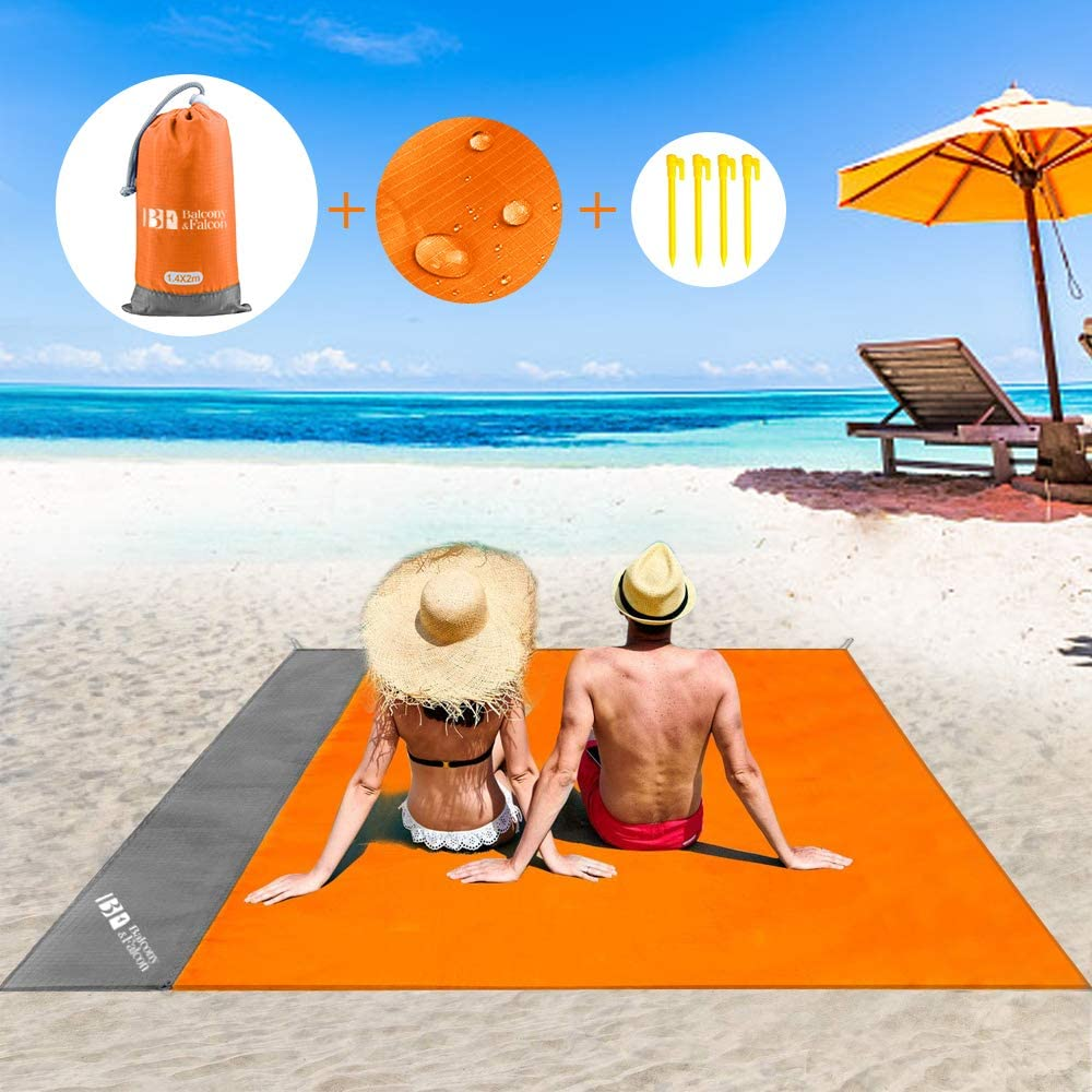 BALCONY&FALCON Telo Spiaggia Antisabbia, Telo Da Mare Grande Coperta Da Spiaggia