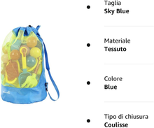 Carica l&#39;immagine nel visualizzatore di Gallery, Borsa Da Spiaggia, Grande Borsa Lunga Durata per Sabbia Nuotare E Piscina E Depo
