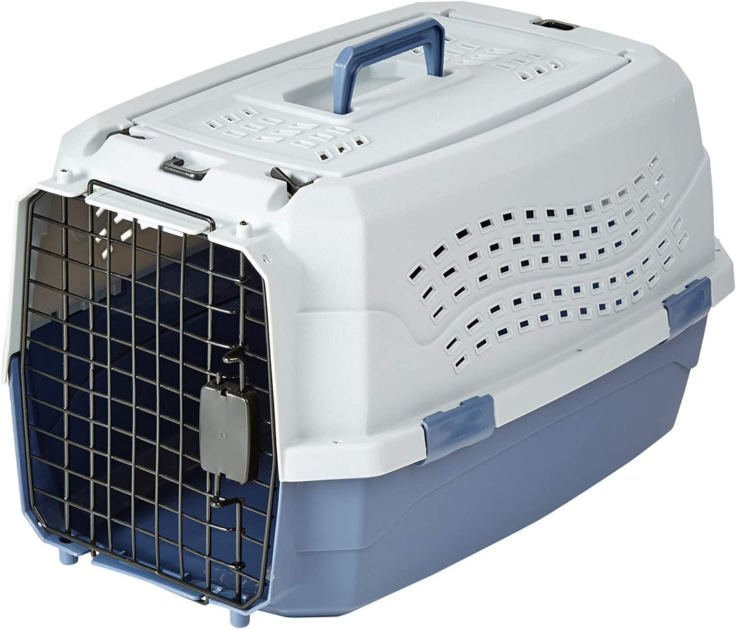 - Trasportino Rigido per Animali, 2 Sportelli, Carica Dall’Alto, 58 Cm