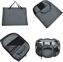 Carica l&#39;immagine nel visualizzatore di Gallery, - Recinto Portatile per Animali Domestici, 114 Cm, Grigio
