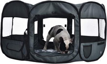 Carica l&#39;immagine nel visualizzatore di Gallery, - Recinto Portatile per Animali Domestici, 114 Cm, Grigio
