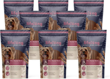 Carica l&#39;immagine nel visualizzatore di Gallery, Lifelong, mini stick per i denti, Pollo, ricetta senza grano raz.piccoli 8x56 gr
