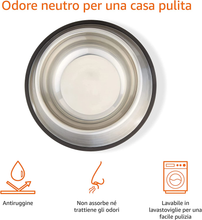 Carica l&#39;immagine nel visualizzatore di Gallery, - Ciotola per Cani in Acciaio INOX - Confezione Da 2
